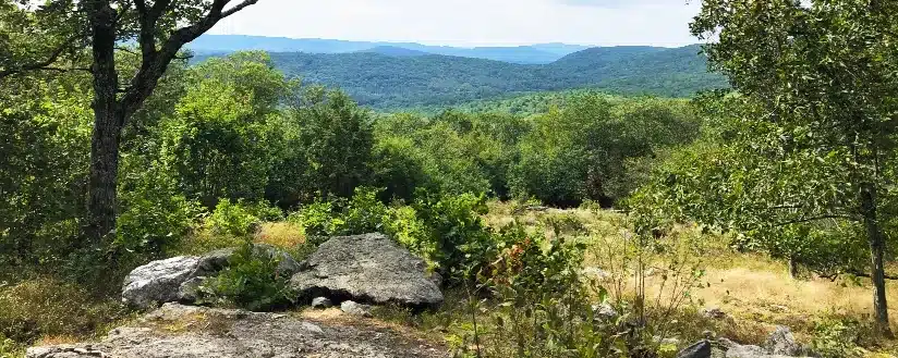 Hiking on the Mahanna Cobble trail