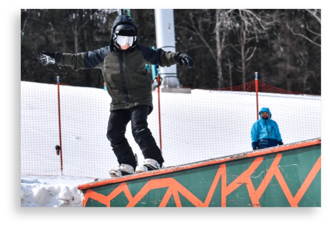 Snowy day at Bousquet Mountain