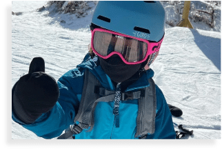Group photo of visitors at Bousquet Mountain