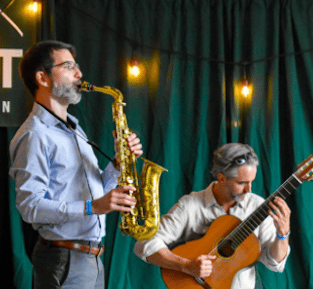 Scenic view of Bousquet Mountain in autumn