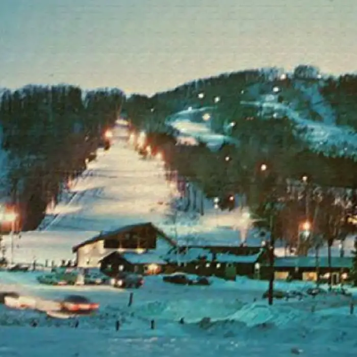 Skiing action at Bousquet Mountain