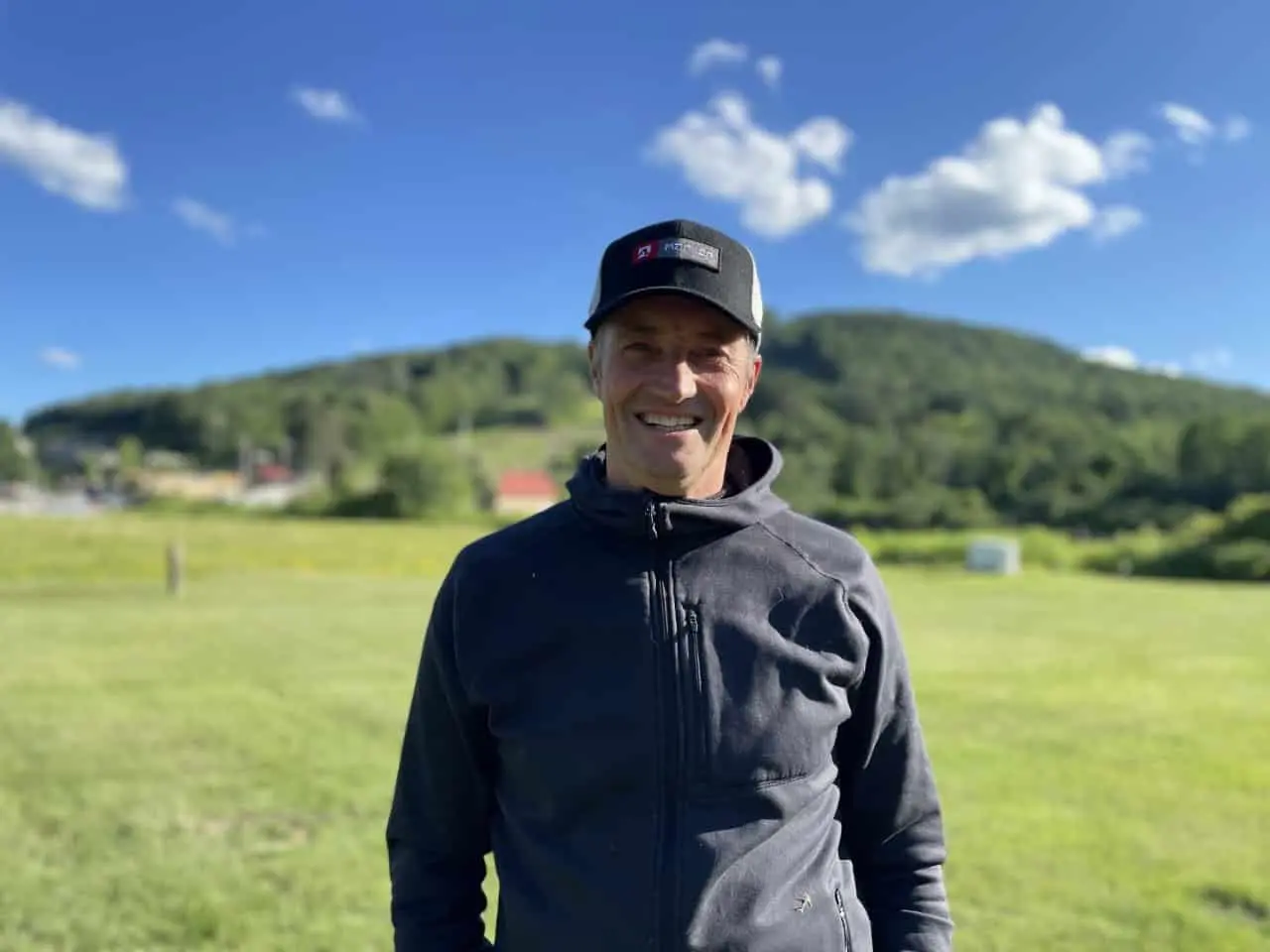Scenic view of hiking trail at Bousquet Mountain