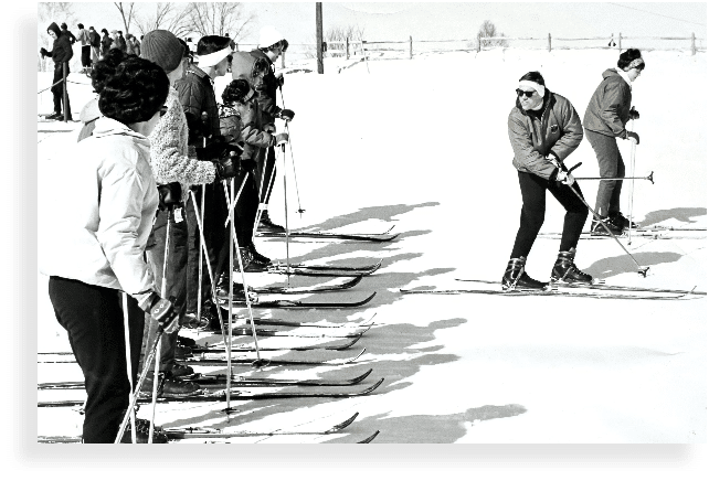 Ski and snowboard lessons at Bousquet Mountain