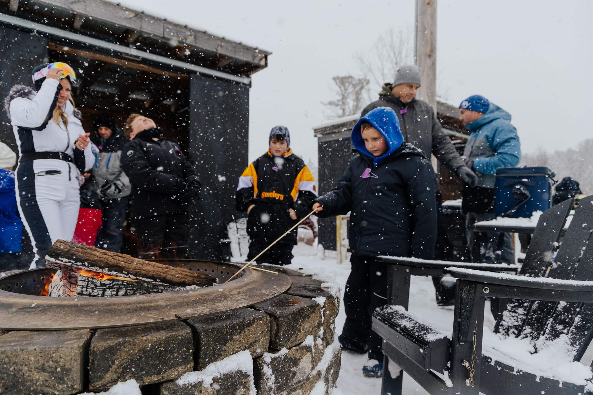 private tubing cabanas at Bousquet Mountain in the Berkshires